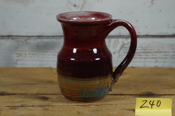 Image of Red Potbelly Mug #2