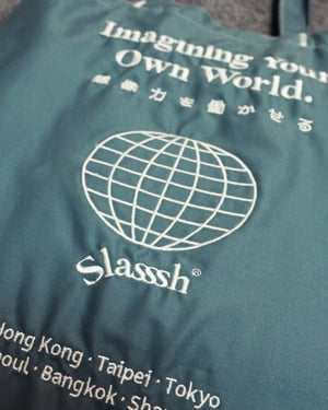 Image of Slasssh Imagine Your Own World Tote Bag