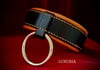 Submissive Collar in Onyx Leather
