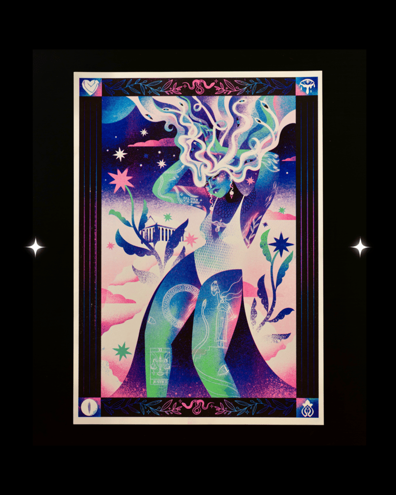 Image of RISO A3 ✸ Méduse ✸