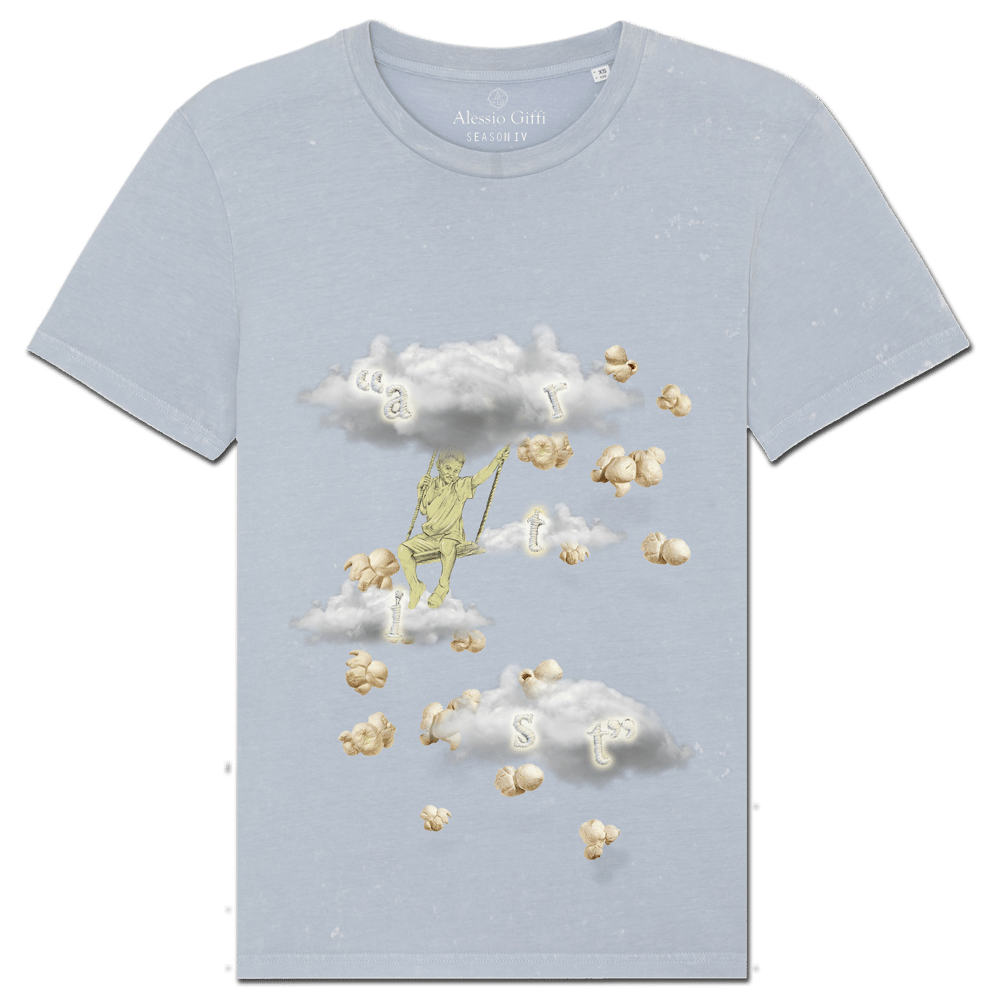 Image of CLOUDS "artist"-  VINTAGE Tee glow in the dark