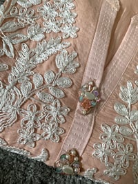 Image 4 of Eid collection- peach cotton net flared 3 pcs 
