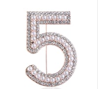 Image 2 of Number 5 Brooch pin