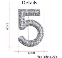 Image 4 of Number 5 Brooch pin