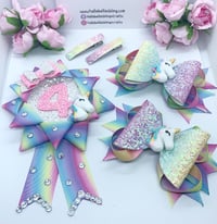 Image 1 of Pastel Unicorn Birthday set