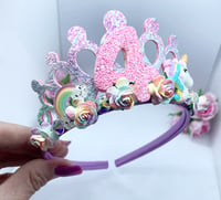 Image 3 of Birthday Unicorn tiara crown 