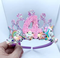 Image 4 of Birthday Unicorn tiara crown 