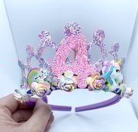 Image 4 of Birthday Unicorn tiara crown