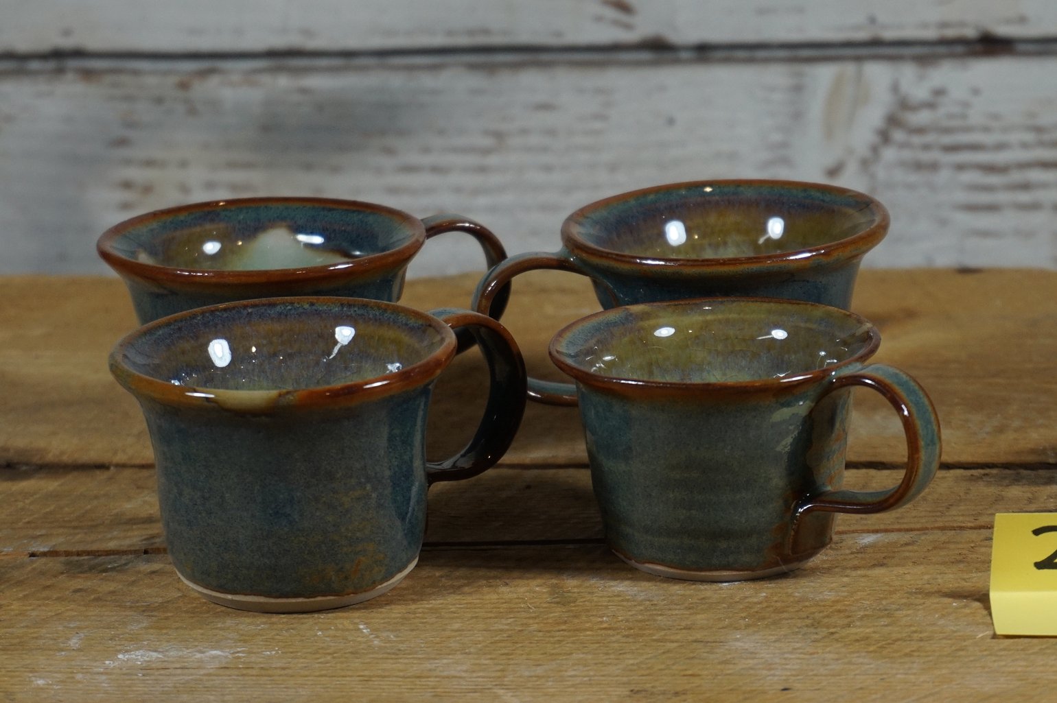 Image of Blue espresso cups, set of 4
