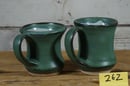 Image 3 of Green hourglass mugs, set of 2