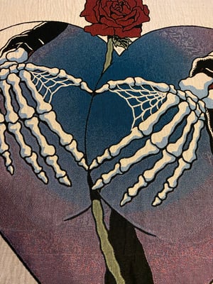 Image of 'Booty Worship' woven blanket PREORDER