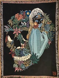 Image 1 of Rose of Paradise woven blanket PREORDER