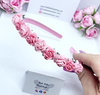 Image 1 of Pink Flower crown 