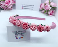 Image 2 of Pink Flower crown 