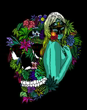 Image of Rose of Paradise woven blanket PREORDER