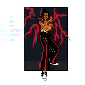 Image of The Shogun Of Harlem woven blanket