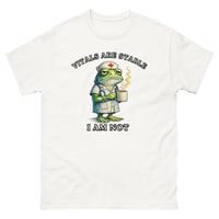 Image 2 of Vitals Are Stable I Am Not Nurse Frog Unisex T-Shirt
