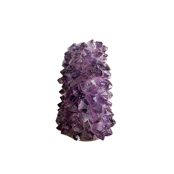 Image of Large Amethyst Taper Candle Holder