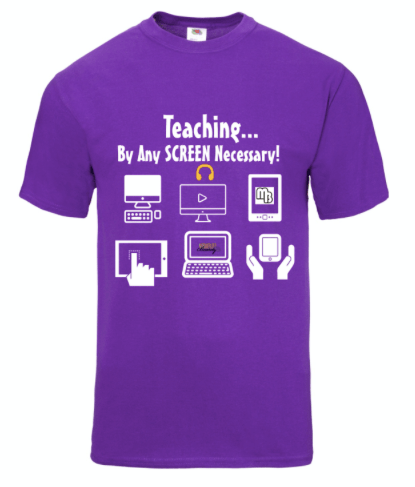 Image of Teaching...By Any Screen Necessary! Purple Design