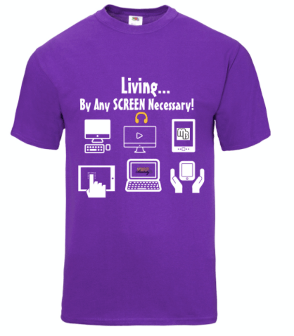 Image of Living...By Any Screen Necessary! Purple Design 