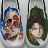 Attack On Titan Vans slip on