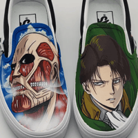 Image 1 of Attack On Titan Vans slip on