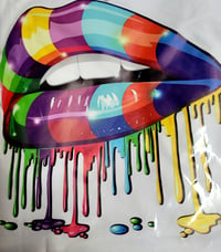 Image 2 of Dress Rainbow Dripping Lips