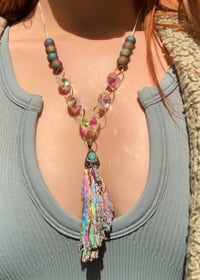 Image 1 of rainbow chained necklace 