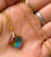rainbow gem necklace 