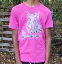 Stay Focused Tee (Berry/Floral)