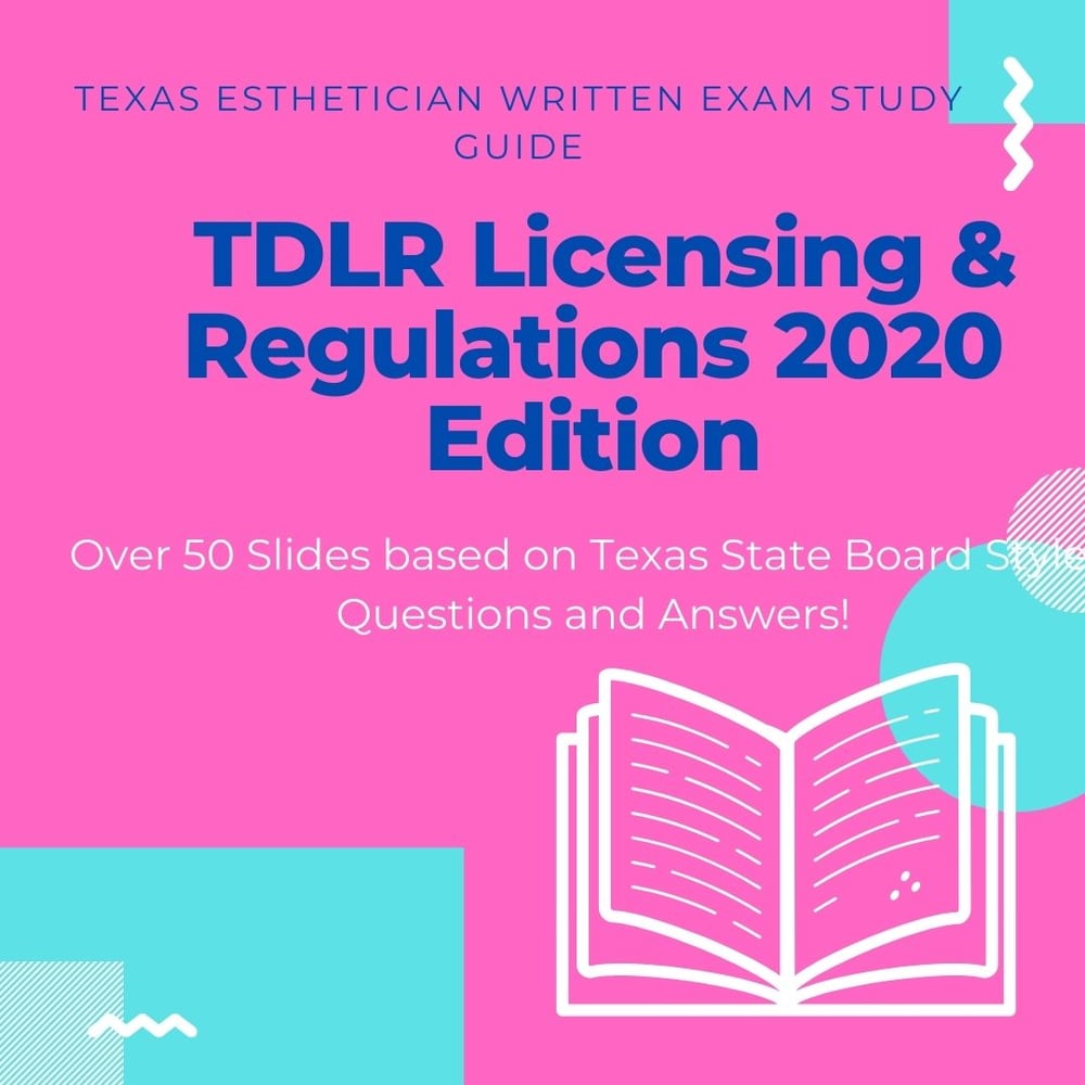 Tdlr Cosmetology Laws And Rules Book 2025 Gayla Johanna
