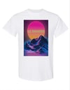 LC BOARDS T SHIRT Vapor Wave Image NEW