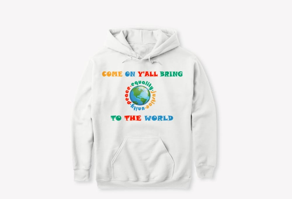 Image of Youth Hoodie  Come On Y'all Colorful 