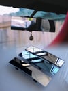 *PRE-ORDER* "Minimalist" Frameless Convex Universal Clip-on Mirror