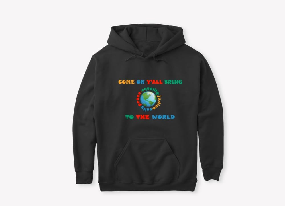 Image of Adult Hoodie Come On Y'all Colorful 