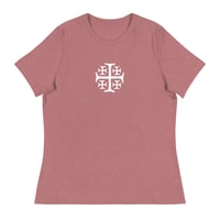 Image 1 of Women's Relaxed T-Shirt with Orthodox Cross