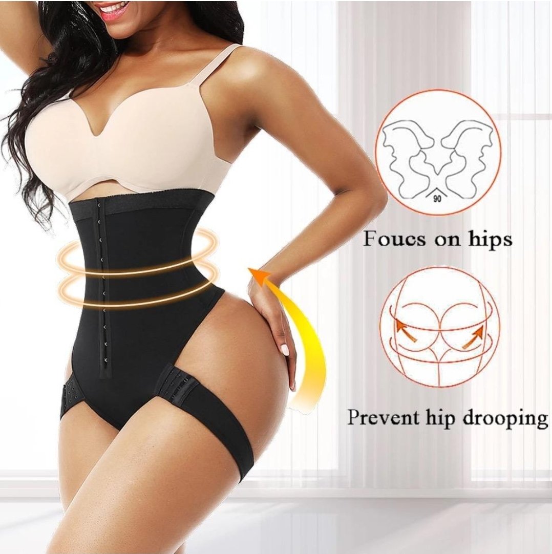 New Design Compression Adjustable Hooks Women High Waist Tummy Control Waist  Trainer Butt Lifter!