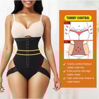 Image 2 of New Design Compression Adjustable Hooks Women High Waist Tummy Control Waist Trainer Butt Lifter!