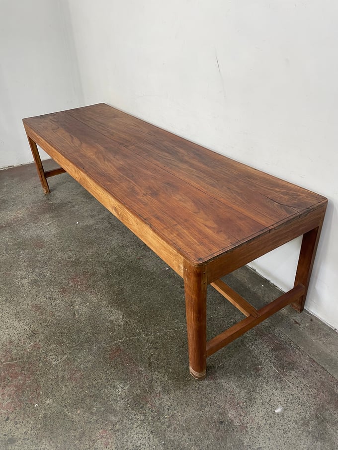 Image of VINTAGE REFECTORY TABLE