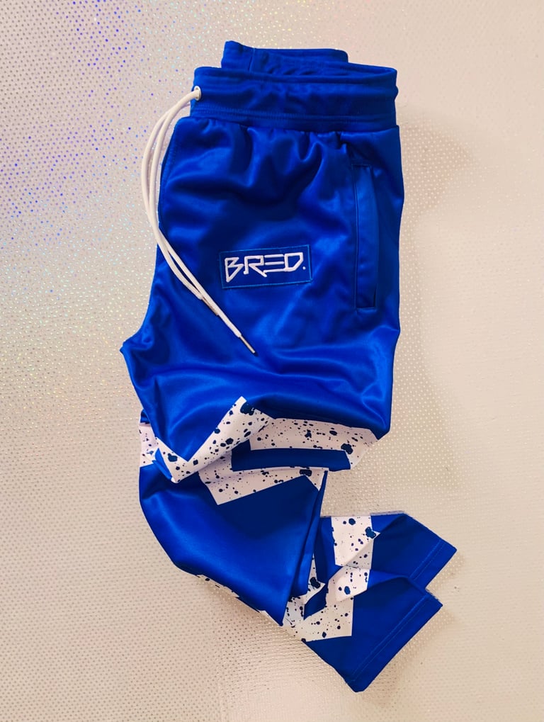 B.I. Embroidered hyper royal summer jogger set  Image 2