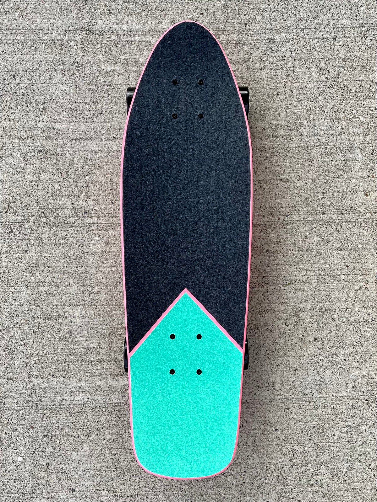 Image of Pink & Turquoise 8” Complete Cruiser