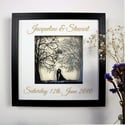 Personalised Bride & Groom Papercut