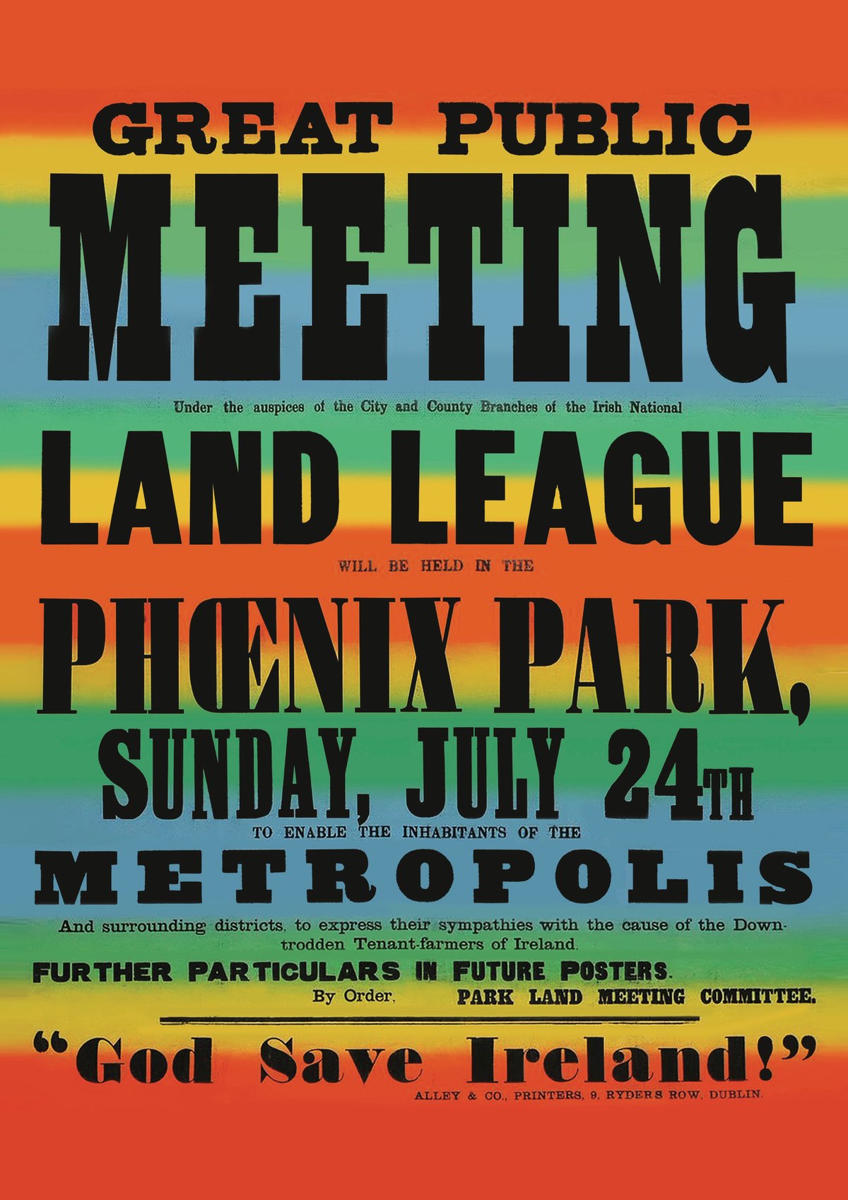 Image of 1881 Land League Poster 