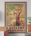 L'Indochine Française | Tonkin Delta Vintage Travel Poster