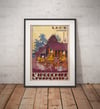 Laos - Pagode | Joseph-Henri Ponchin | 1931 | Wall Print | Home Decor | Vintage Travel Poster