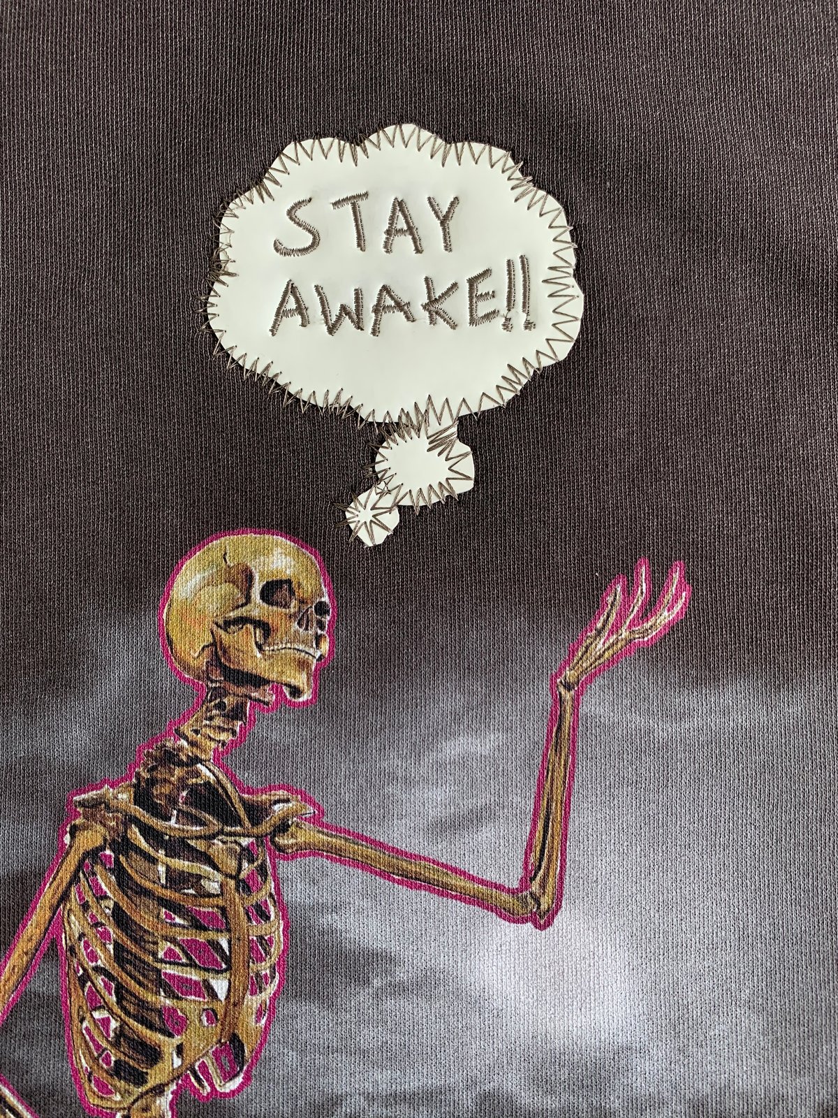 Image of STAY AWAKE !! - VINTAGE Crewneck glow in the dark