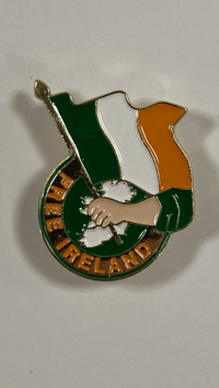 Free Ireland soft enamel pin 