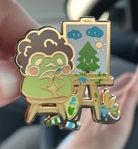 Image 3 of Frog Ross & A Happy Little Tree Pin