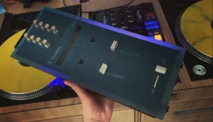 Image of PMC-06 Blue Translucent faceplate by Bihari