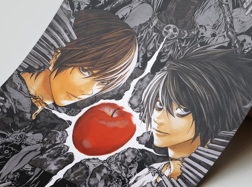 Death Note - Ryuk, Light Yagami, L, Anime Poster